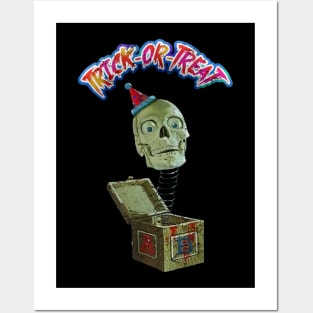 Halloween Trick or treat Jack-in-the-box Horror surprise Posters and Art